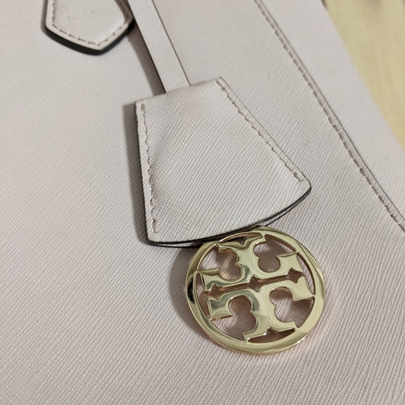Tory Burch Robinson Tote Bag Pink Leather Beautiful! - Picture 13 of 15